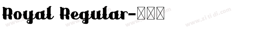 Royal Regular字体转换